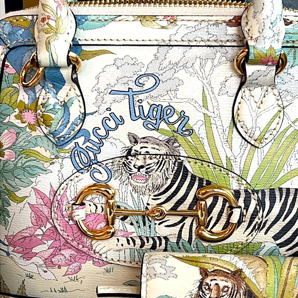 Gucci horsebit tiger Floral Print Women's Bag and wallet - Picture 5 of 16